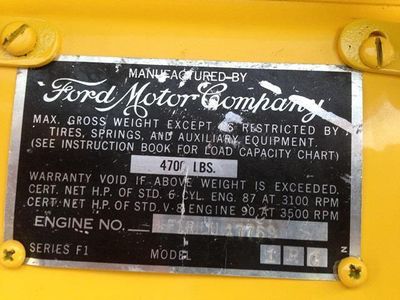 1951 Ford F-1 Pick-Up Truck - Click to see full-size photo viewer